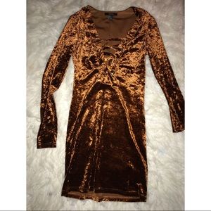 forever 21 crushed velvet bodycon dress